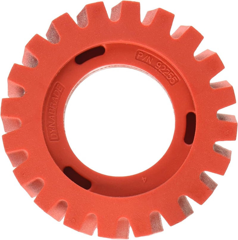 (92255) Nitro Series™ 4" (102 mm) Diameter x 1.25" (32 mm) Wide RED-TRED Eraser Wheel | Wheel Accessory For Use with NitroZip (NZ1) Surface Conditioning/Decal Removal Tool